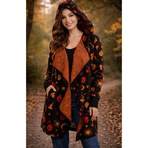 Disney Her Universe Hocus Pocus Halloween Cardigan Sweater Women’s Size L